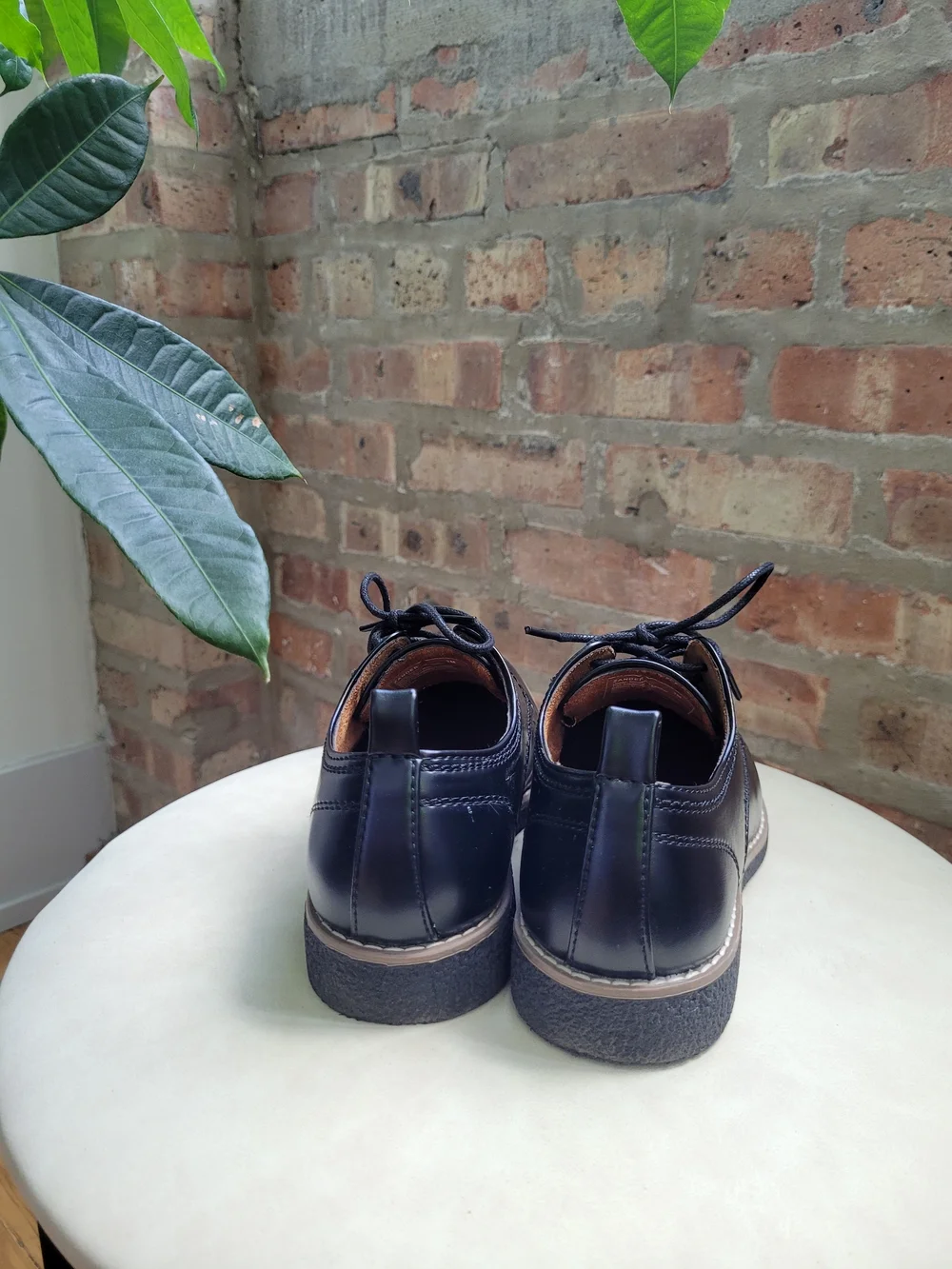 Deer Stags Zander Boys Lace-Up Black Derby Dress Shoes